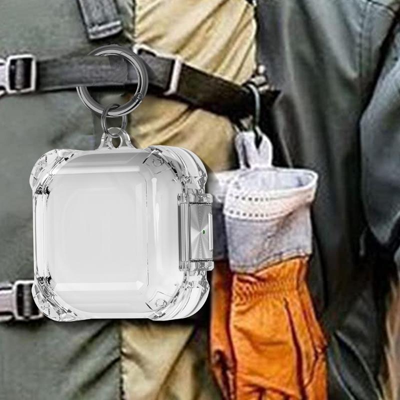 Transparents Earbud Case Scratch Resistant TPU Protections Sleeve for 2/FE with Lanyard Keychains