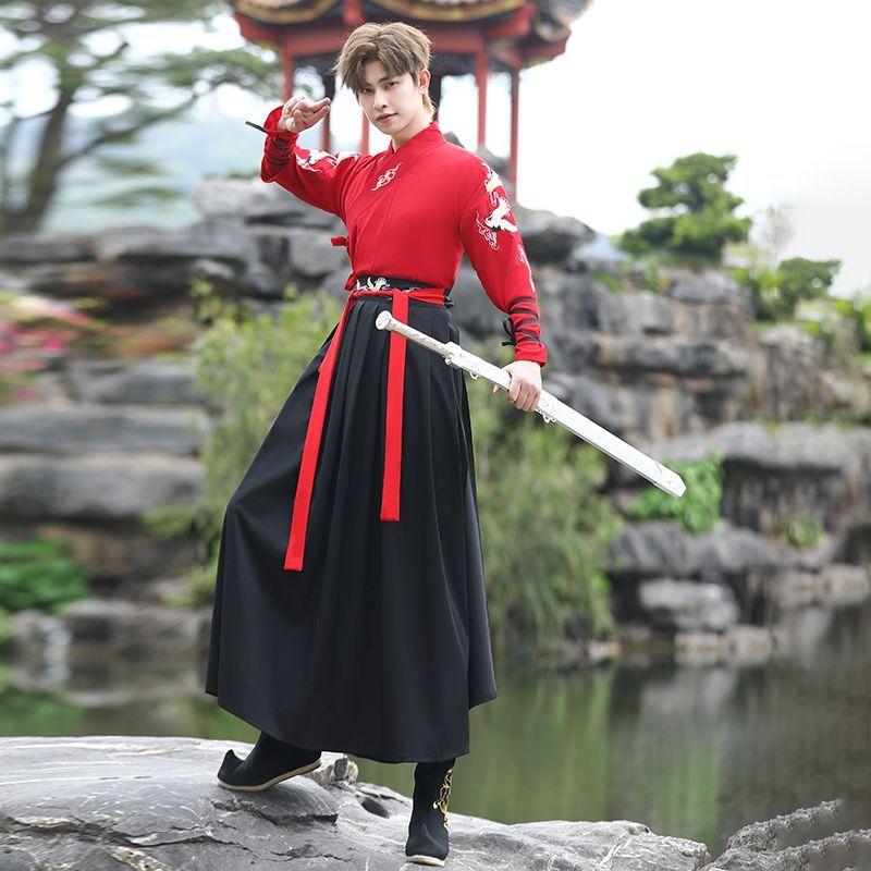 Hanfu mužský čínský styl pár šermířský oblek pro ženy a muže