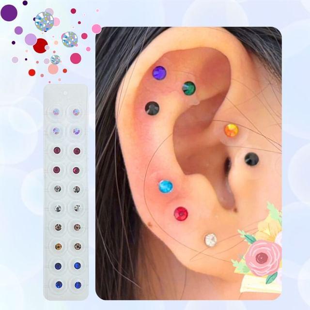 Beauty Artisan - Пластырь с кристаллами для акупрессуры уха 048 - Mixed Color
