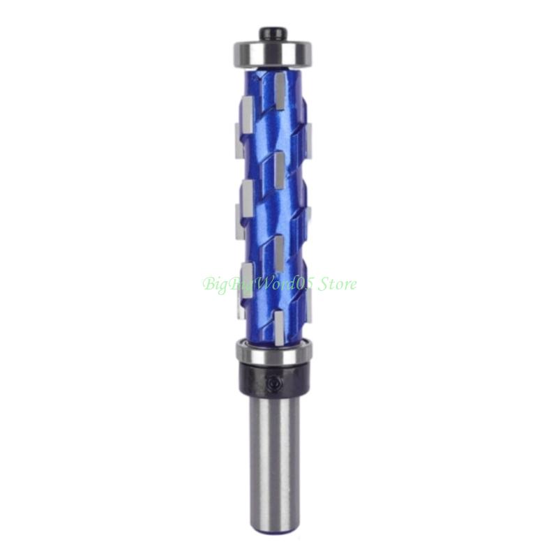24TE Flush Trim Router Bit Shank Double Bearing for Detailed Carving Double Bearing Design and Spirals Flutes