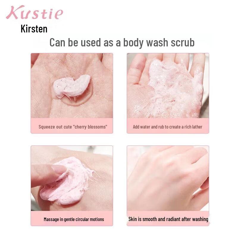 Kustie Rose Fragrance Dual-Effect Body Scrub