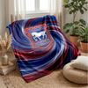 Coperta in Flanella con Stampa Calcio Ipswich Town, Coperta Morbida Calda Leggera per Divano Letto Campeggio
