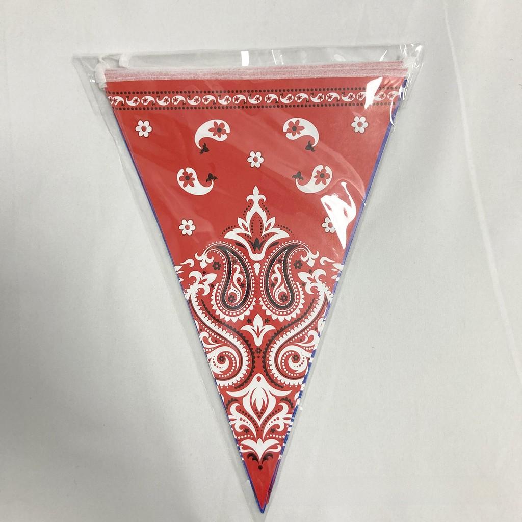 Cowboy Party Western Decorations Triangular Flags Banner For Festive Events