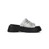 2025 new French retro platform one-word slippers for women's summer wear with skirts, wedge heels, slippers, muffin cool slippers