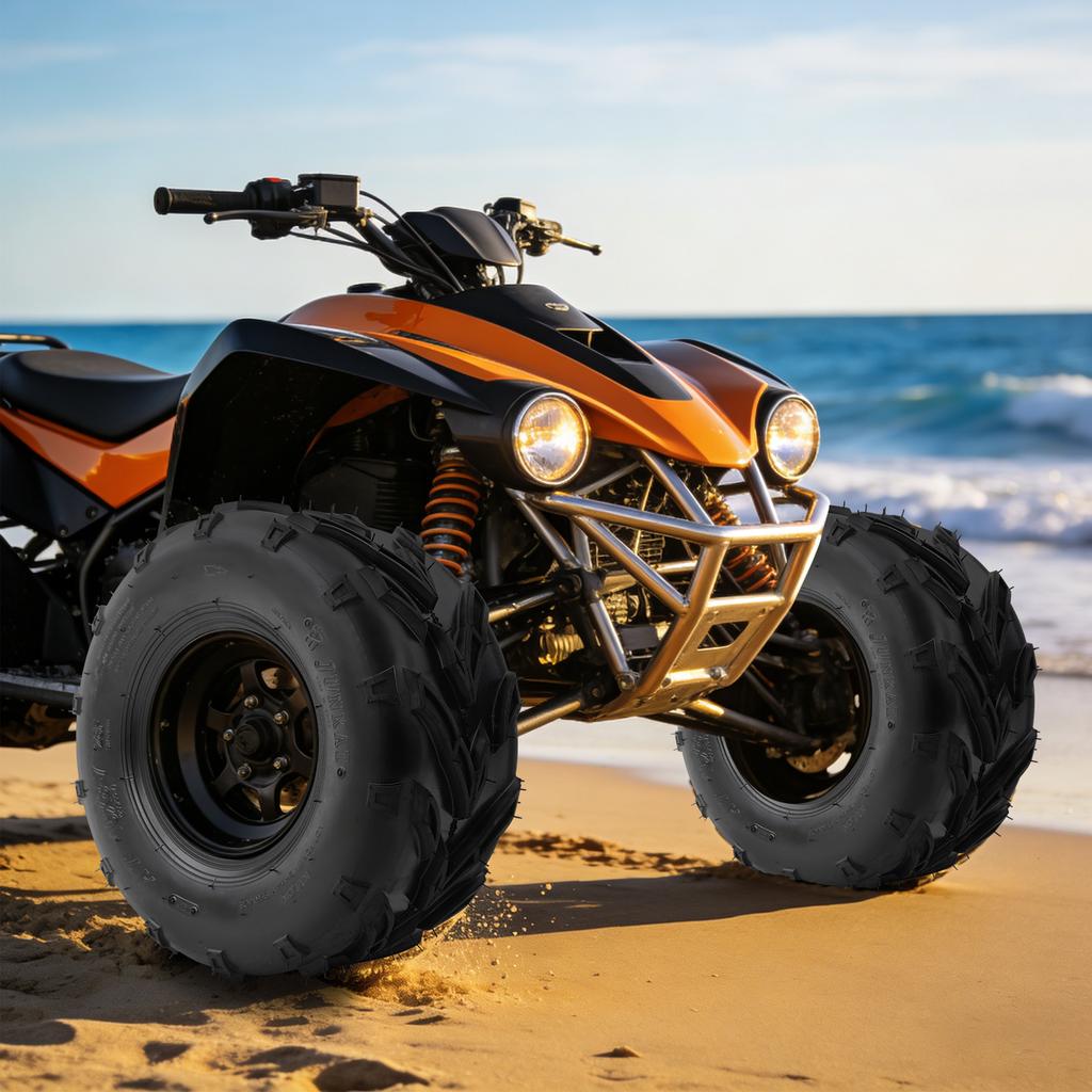 MaxAuto צמיגי טרקטורון, צמיגי קארטינג מרובע, 6 שכבות ללא פנימית, צמיג UTV לכל השטח, חבילה של 2