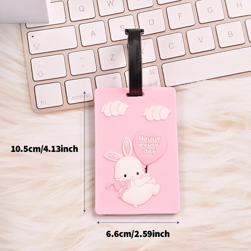 Cute PVC Card Sleeve Campus Card Work ID Protection Cover Cartoon Luggage Tag Access Card Holder Portable Baggage Boarding Label