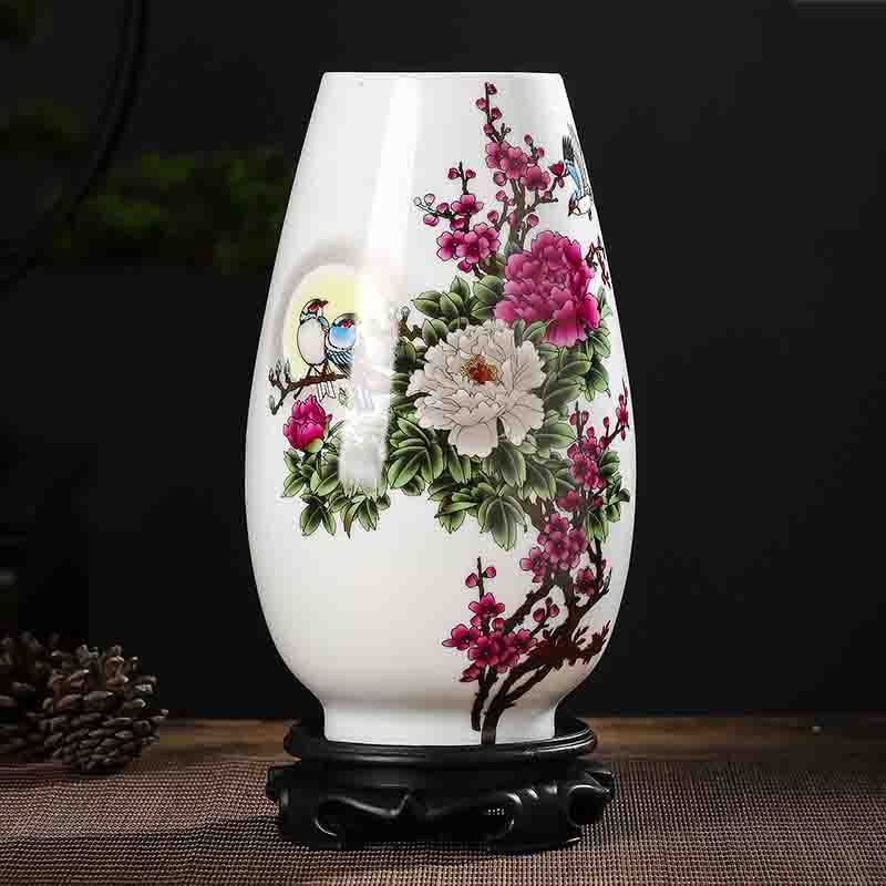 Chinese Jingdezhen Ceramic Vase Ornaments Office Store Club Bar Furnishing Crafts Home Livingroom Desktop Accessories Decoration
