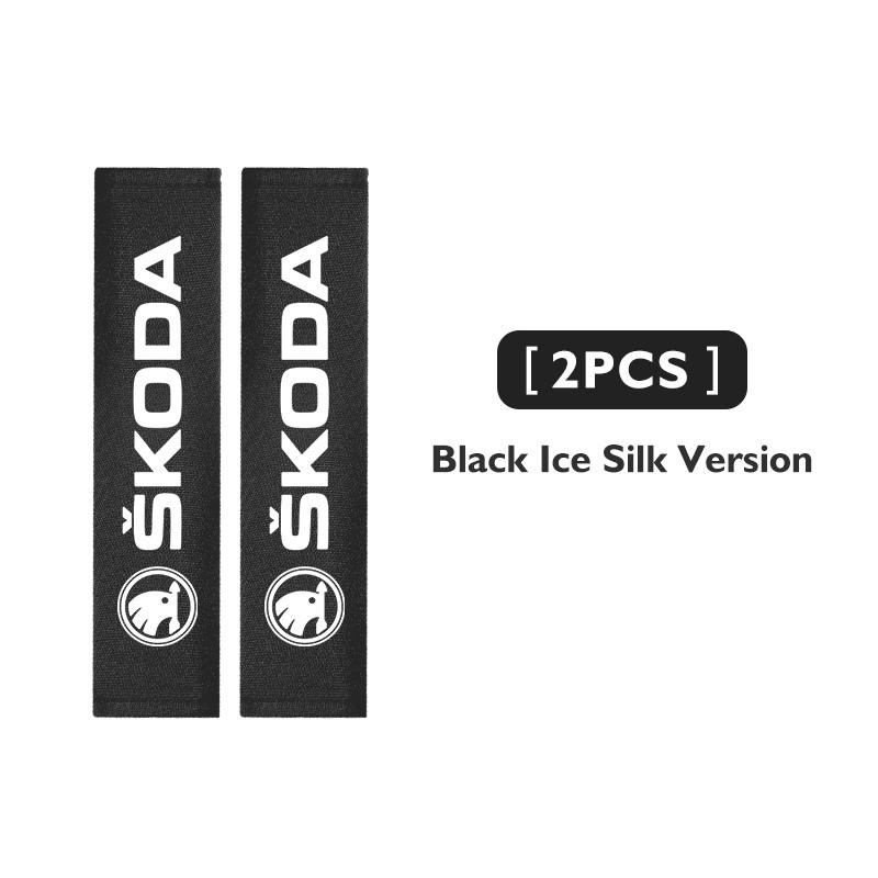 cqmes7 Car Seat Belt Shoulder Protector Cover Safety Belt Padding Pad Mat For Skoda VRS Octavia 1 2 3 Rapid Kodiaq Karoq Fabia Kamiq