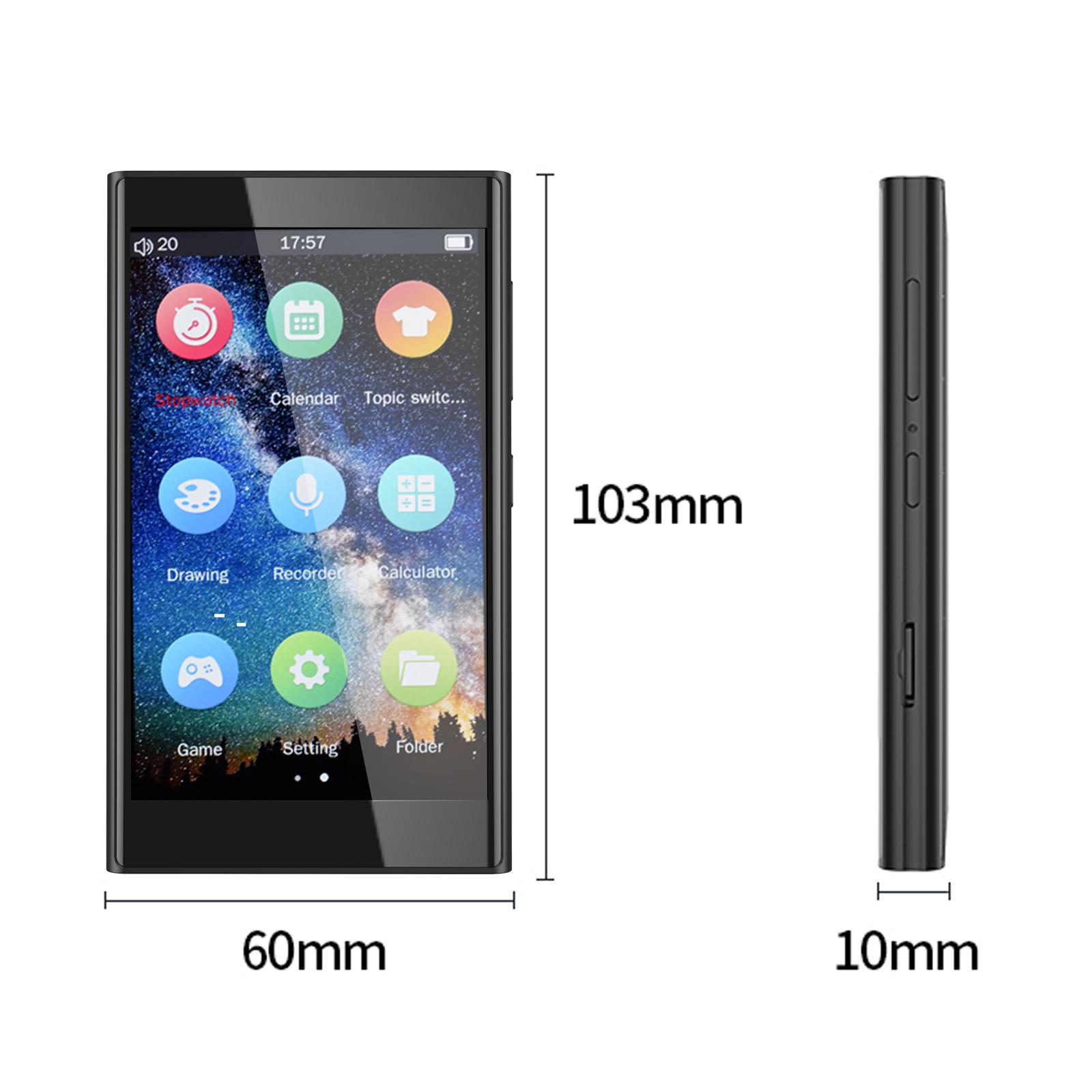 

RUIZU H10 Металлический MP4-плеер BT5.0 Видео аудио плеер 32 ГБ со встроенным динамиком для наушников 3,8 дюйма