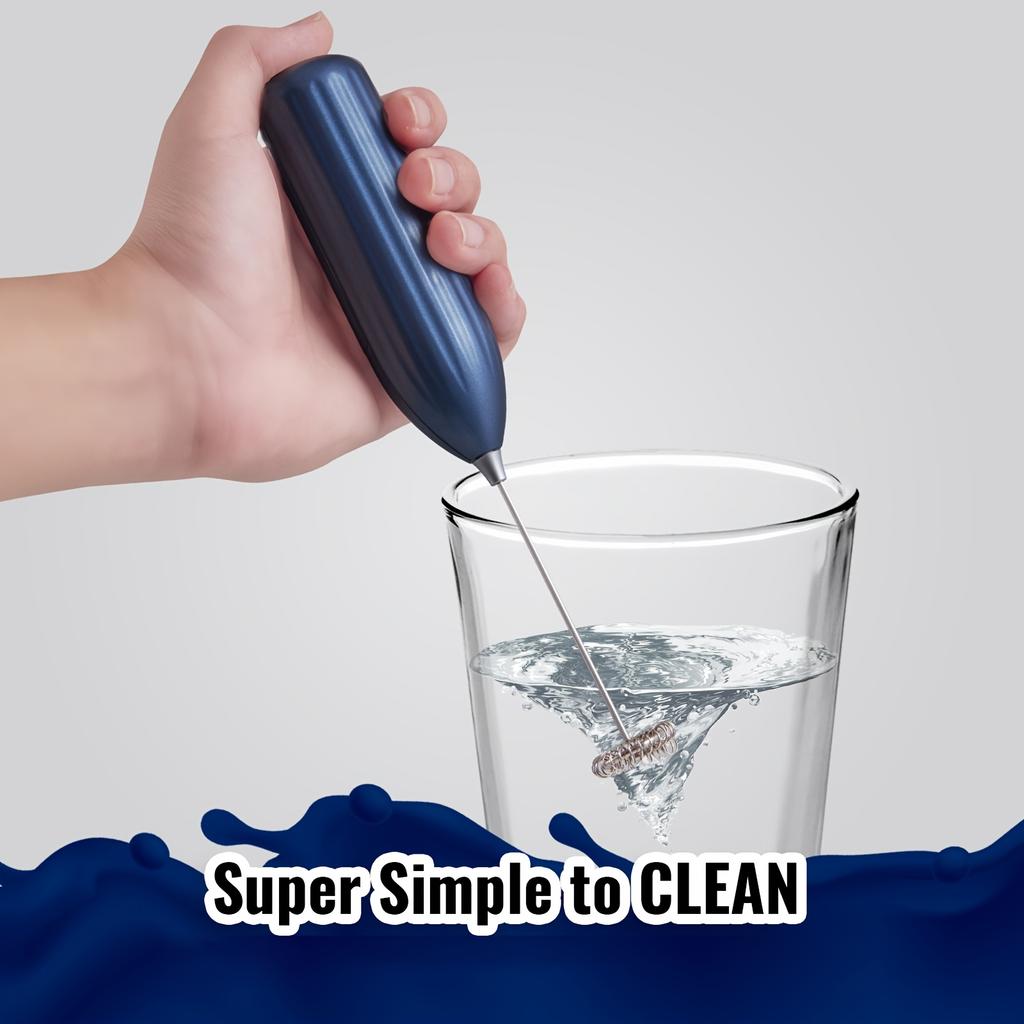 Electric Milk Frother Powerful Stainless Steel Drink Mixer Coffee Cappuccino Chocolate Foam Maker for Hot Drinks