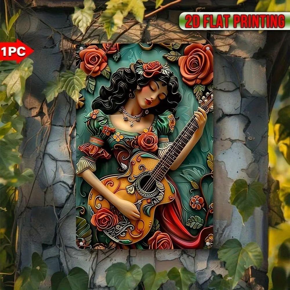 Mittelalterlicher Ritter Rüstung Metallschild, 3D Relief Wandkunst Dekor für Wohnzimmer, 20x30 cm
