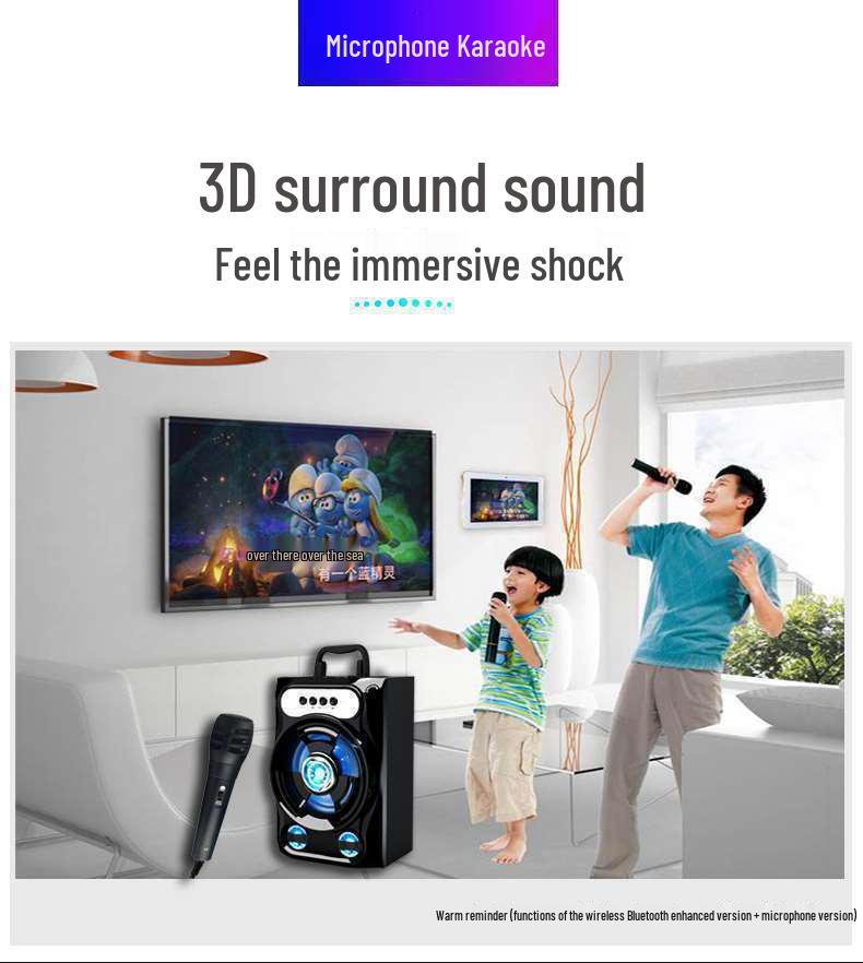 Song Audio Multifunctional Bluetooth Speaker with Subwoofer for Home & Outdoor Use