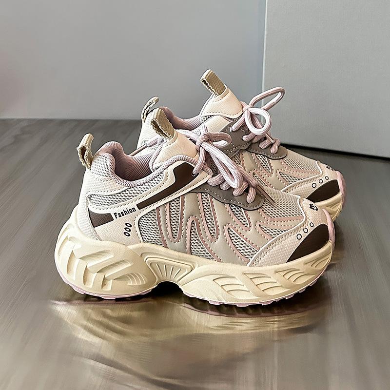 

Autumn new casual running shoes children s soft-soled dad shoes hiking shoes 31 yards/19.0cm рожевий