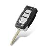 KEYYOU Flip Remote Key Shell Switchblade For Ssangyong Korando New Actyon C200 2016 2017 3 Button Folding Car Key Shell Case