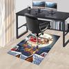 Christmas Santa Claus Reindeer Chair Mat - Anime Cartoon Design, Non-Slip Carpet for Office, Home Decor, Living Room, Bedroom, Game Room & Dormitory.R