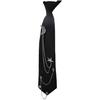 Student Pre Tied Neck Ties Preepy Look Rhinestones Star Metal Chain Dark Tie Cravat Neck Wear Accessories
