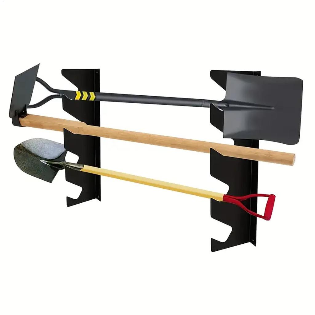 Wall Mount Shed Organizer With Large Storage Space Heavy Duty Garage Tool Garden Supplies Holder For Shovels And Rakes