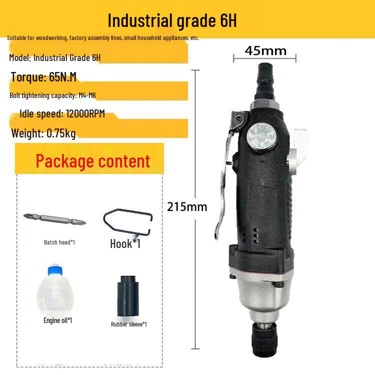 Industrial Pneumatic Screwdriver Air Tool for Woodworking & Decoration