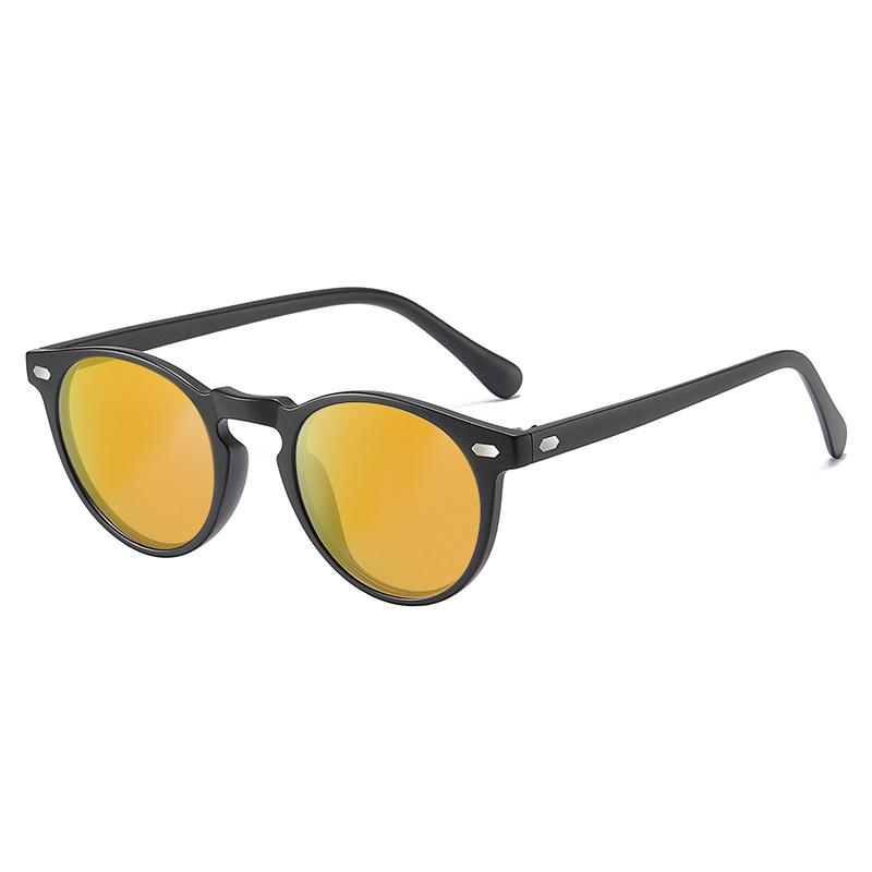 

New Color Changing Glasses For Men And Women Fashionable Round Frame Tr Sunglasses Driving Sunglasses JH3086