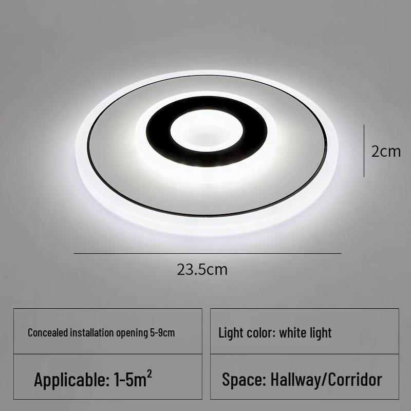 LED Ceiling Light for Hallway, Entrance, or Balcony - Round Surface Mounted Design