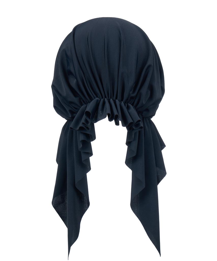 Lenomasuyeongbog Supplies Adult Aqua Bandana Spandex Swim Cap Black Ro-Rc2F303-Bk