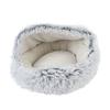 Cat Cave Bed Soft Cozy Semi Enclosed Enhanced Safety Removable Round Cat Dog Calming Bed for Home