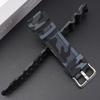 Watch Strap Sweat-proof Wear-resistant Waterproof Breathable Non-fading Durable Soft Camouflage Print Wristwatch Band