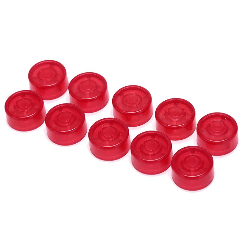 10Pcs Footswitch Topper Plastic Bumpers Guitar Effect Pedal Foot Nail Cap
