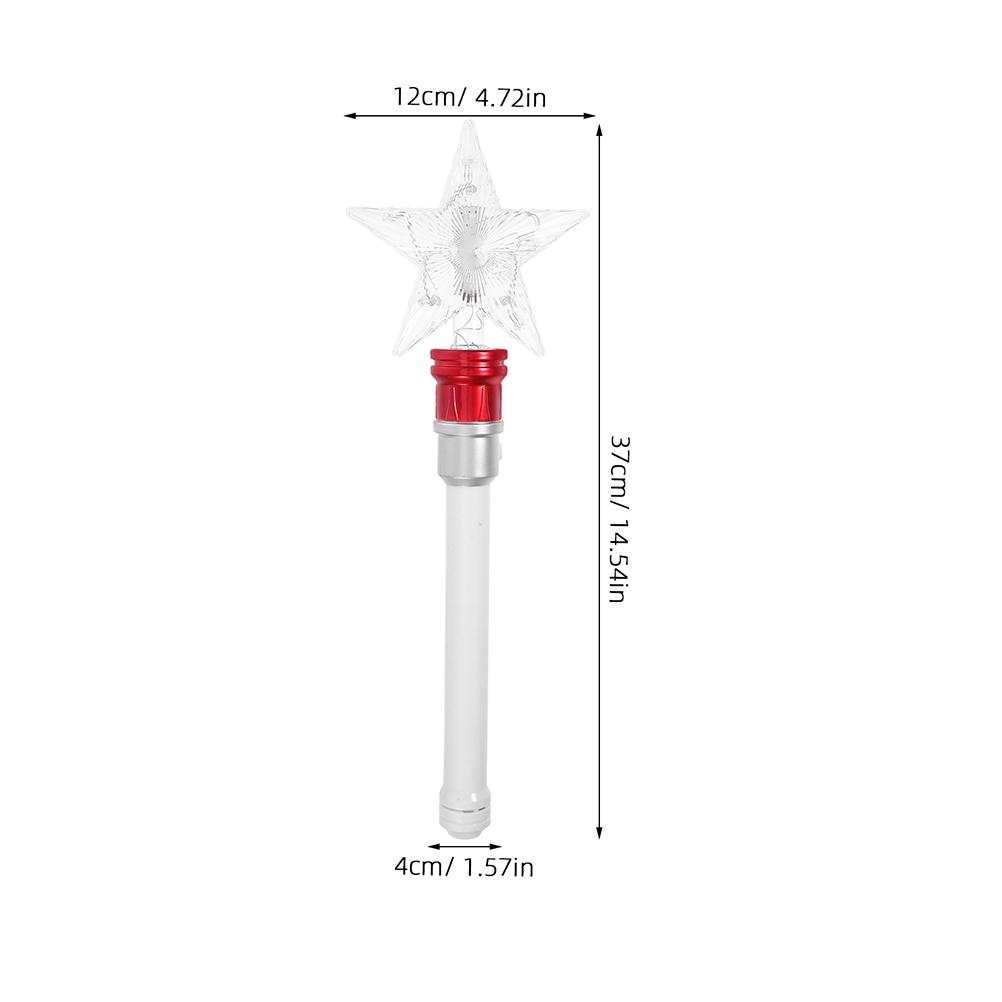 2Pcs Star Glitter Rotating Light Up Wand Christmas Party LED Flashing Glow Wands for Wand Costume Wands for Christmas Decoration