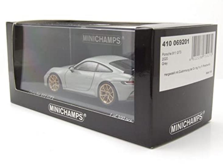 Minichamps Porsche 911 992 GT3 2020 Light Gray Limited Edition of 300 1/43