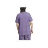 Adidas Originals Trefoil Solid Logo Print Round Neck Short Sleeve T-Shirt Men Tops Tech-Purple IA4868