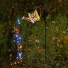 Solar Kettle Light: Outdoor Garden Decoration with Wrought Iron Water Sprinkler