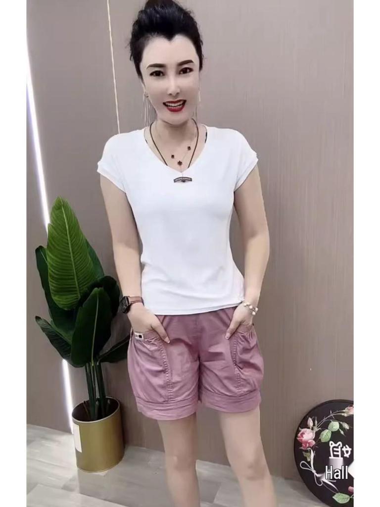 2026 Women's High Waist Slimming Cargo Shorts - Summer Style, Versatile, Elastic, Casual Hot Pants