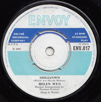 7inch Record HELEN WYN - Molianwn ENV017 Envoy 1966 UK Folk Used