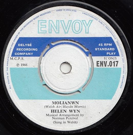 7inch Record HELEN WYN - Molianwn ENV017 Envoy 1966 UK Folk Used