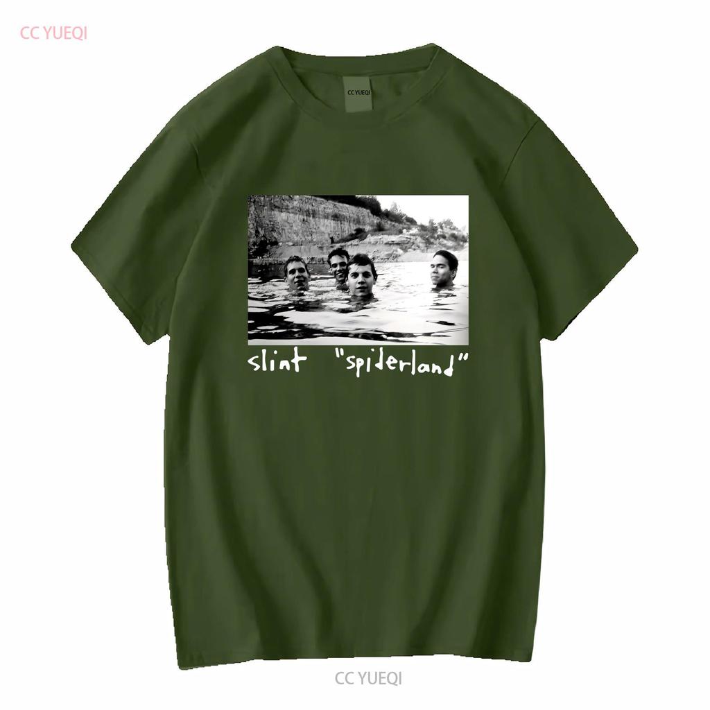 Vtg Slint Gruppo Musicale Per Fan Cotone Pesante Maglietta Nera Tutte le Taglie Uomo MM827 vintage Lavata grafica Elastica moda Morbida