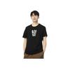 Adidas Neo Casual Series M Fav Slogan Round Neck Pullover Letter Short Sleeve T-Shirt Men T-Shirts Black DW8228