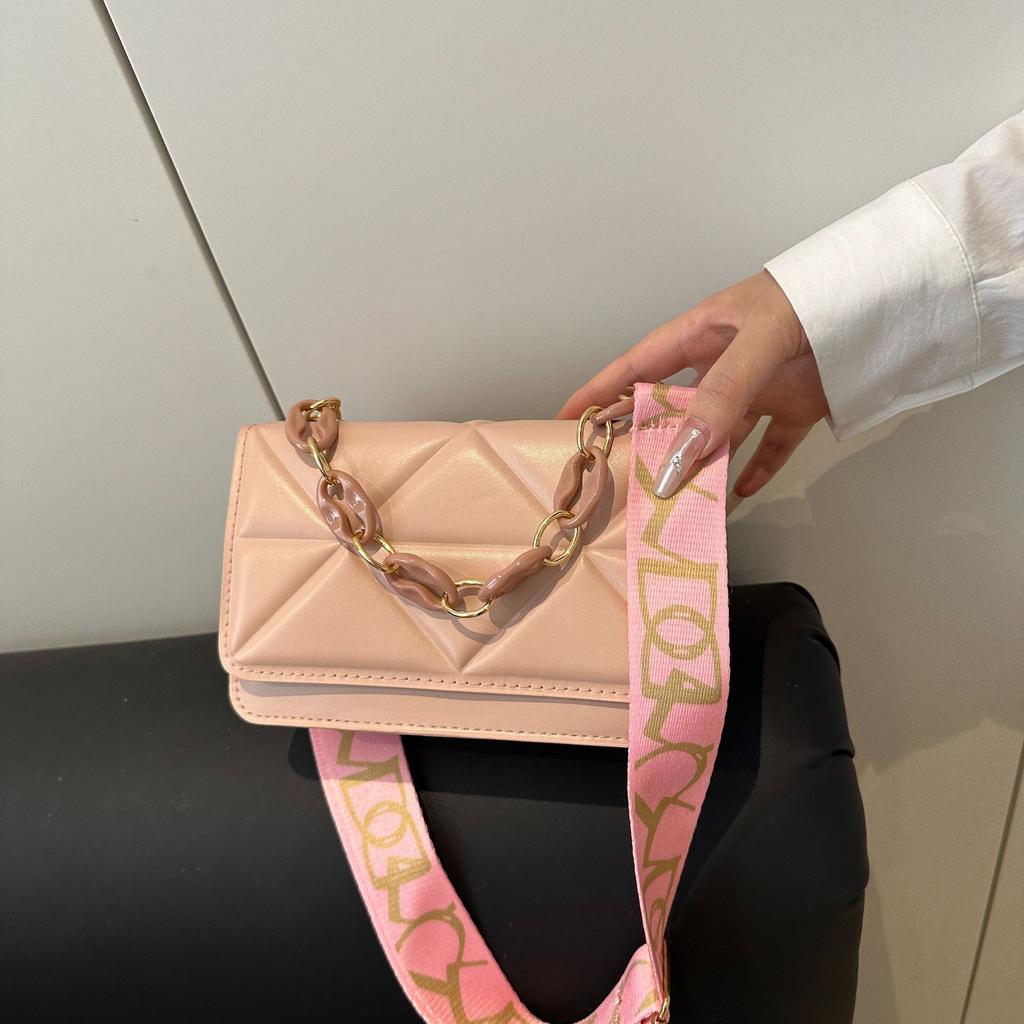 Niche Bag Women's Foreign Style Small Square Bag 2025 Summer New Fashion Simple Shoulder Bag Casual Trend Messenger Bag