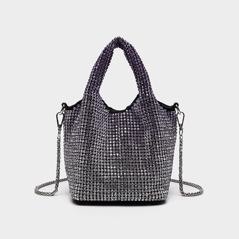 Cross-Border Rhinestone-Full Women's Evening Handbag: Shiny Diamond Inlaid Chain Shoulder/Crossbody Bag