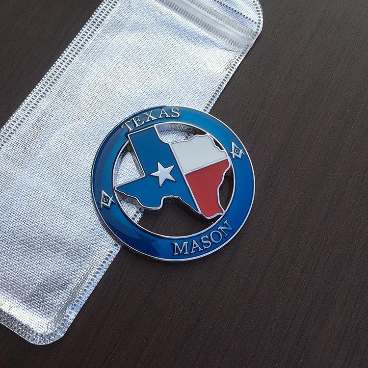 Personalized three-dimensional Texas version car sticker Lone Star grille modification