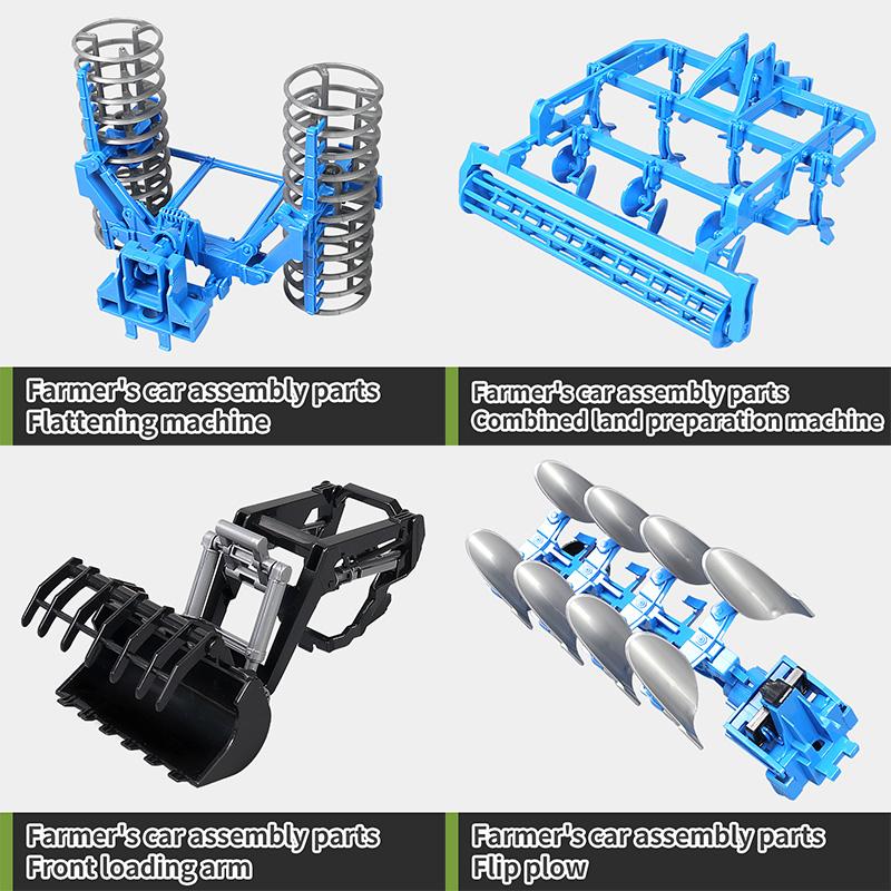 RC Farm Car Tractors Trailer 2.4G Rádio Controlado Carros Simulador de Fazenda Caminhão Miniatura Fazendeiro Animal Modelo Brinquedos Crianças Menino