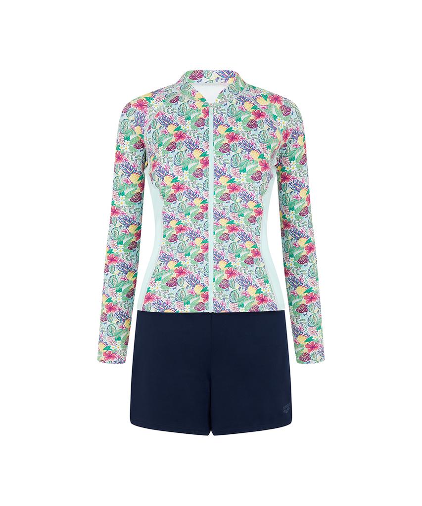 Alena Sophie Leisure Zip-Up Rash Guard Set A4Bl1Ps12Mnt