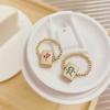 Creative Nation Hip Hop Transfer Beads Chinese Character Mahjong Rings Fashion Jewelry Women Ring