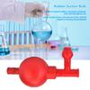 Lab Rubber Suction Bulb Safe Pressure Quantitative Pipette Filler with 3 Valves