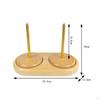 Wooden Yarn Spool Stand Smooth Finished Knitting Stable Base Crafting Accessory Single