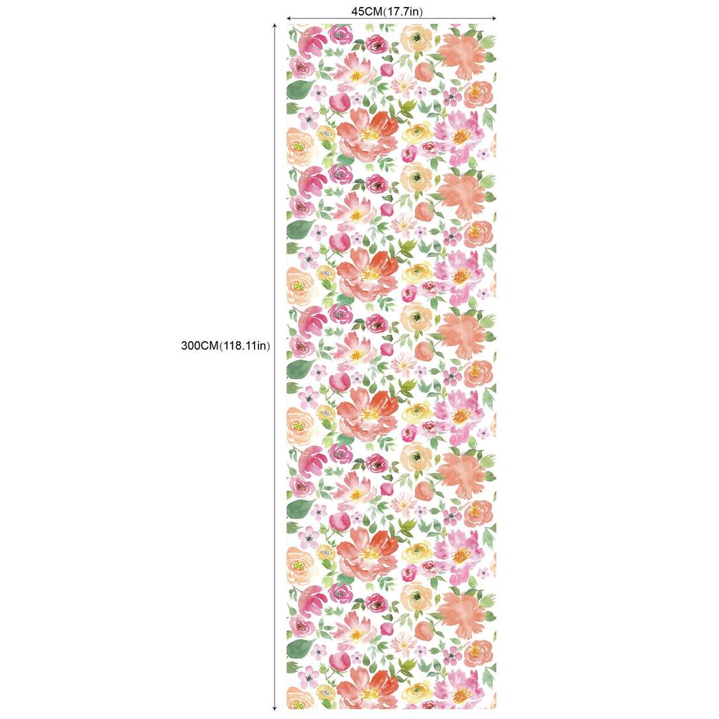 Květinová citronová samolepicí tapeta pro dekoraci ložnice a hotelu RW181-200