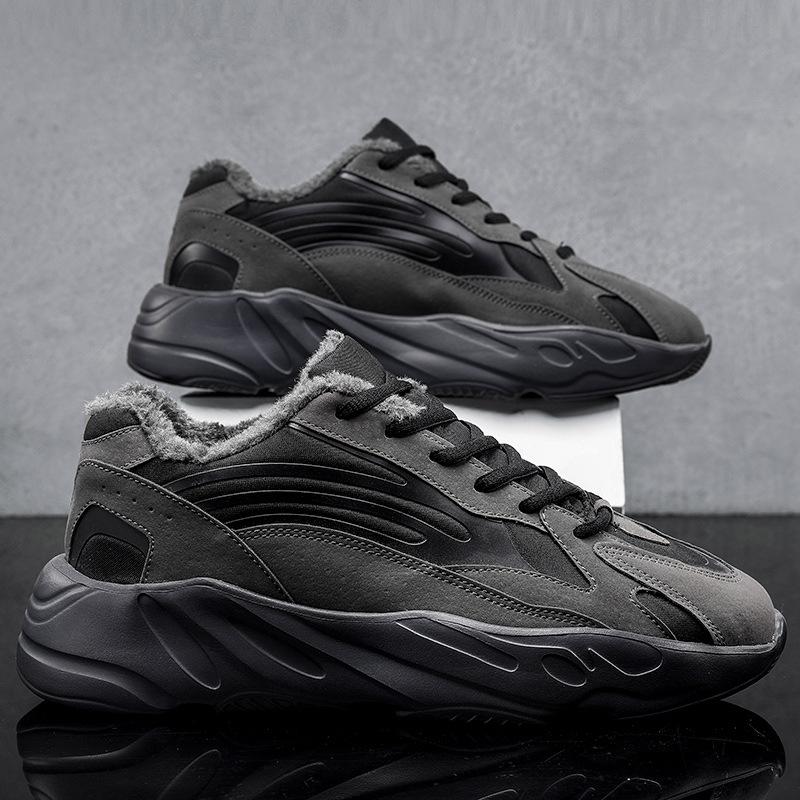Kokosnuss Schuhe Herren Herbst und Winter neu lässig Sport dicke Sohle erhöhend atmungsaktiv ins Papa Schuhe