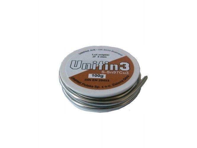 Lut Miękki Cyna Unitin3 3.0Mm 100G Unipak