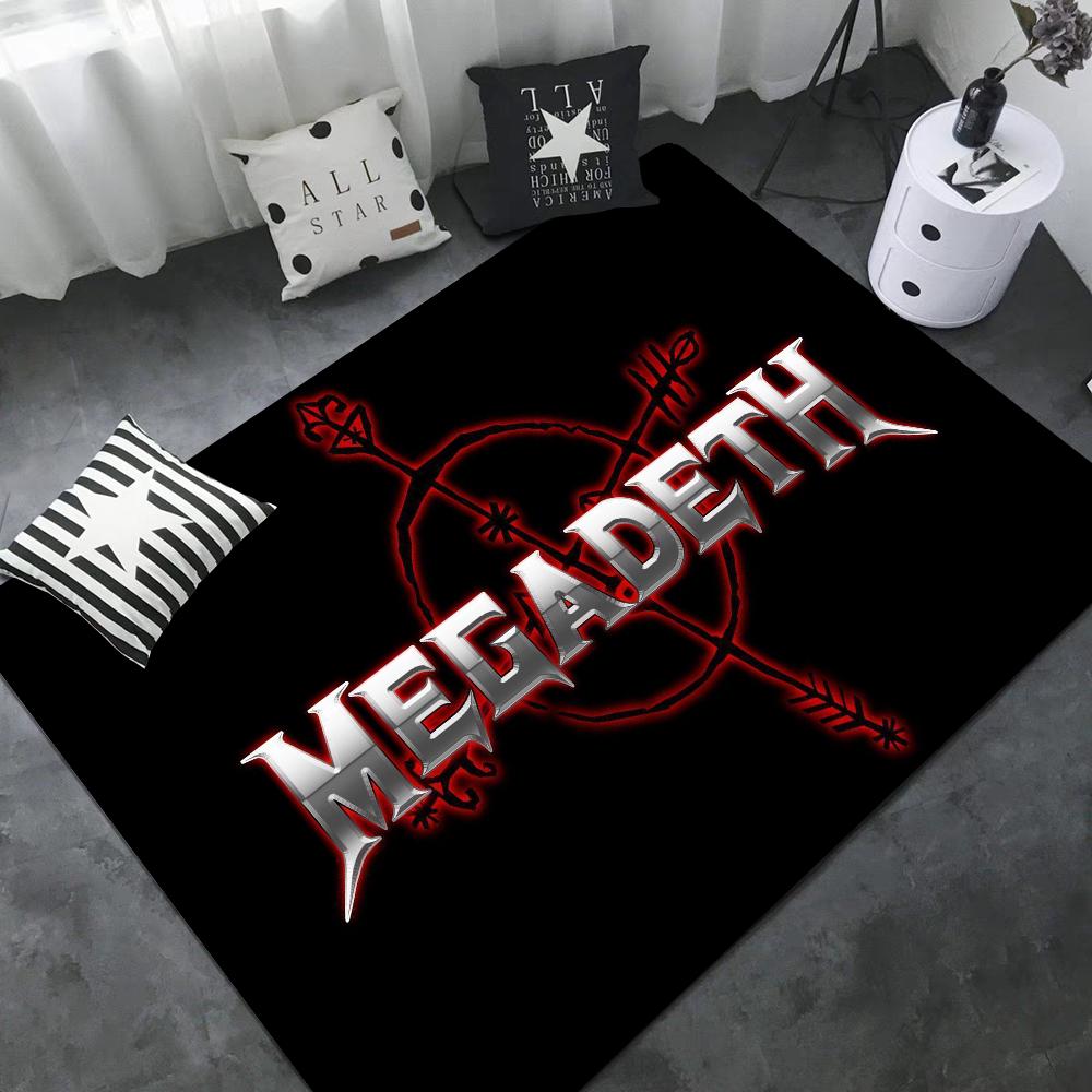 

Heavy Metal Rock Roll Music Megadeths Door Mat Washable Non-Slip Living Room Sofa Chairs Area Mat Kitchen Toilet Rug 40x60cm