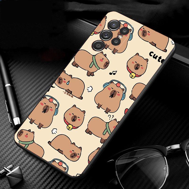 

Милый чехол для телефона с капибарой для Samsung A52S A21S A33 A23 A13 A14 A32 A52 A53 A54 A51 A71 A15 A32 4G